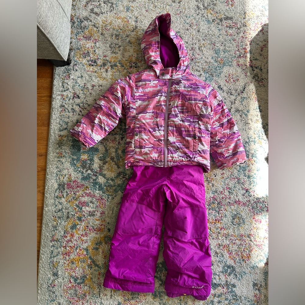 Columbia Pink and Purple Kids Snowsuit